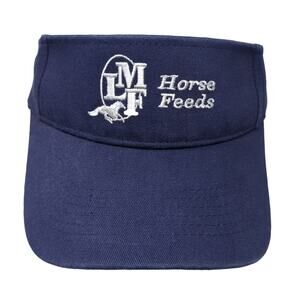 MLF Horse Feeds Sun Visor Hat Blue OS Adjustable Embroidered The Hat Source